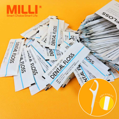 milli 일회용 치실 개별포장 100개입