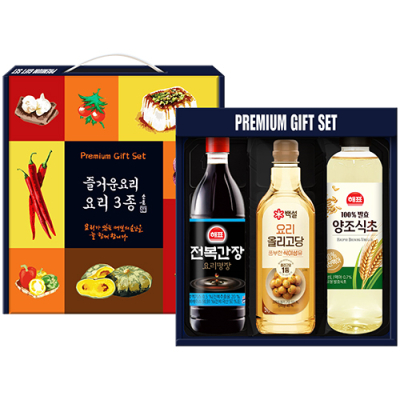 즐거운요리 3종 B (전복간장+요리올리고당+양조식초)