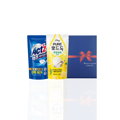 관공서 공공기관 선물세트 살림6호 피죤액츠퍼팩트리필1P+퓨어뽀드득리필1P